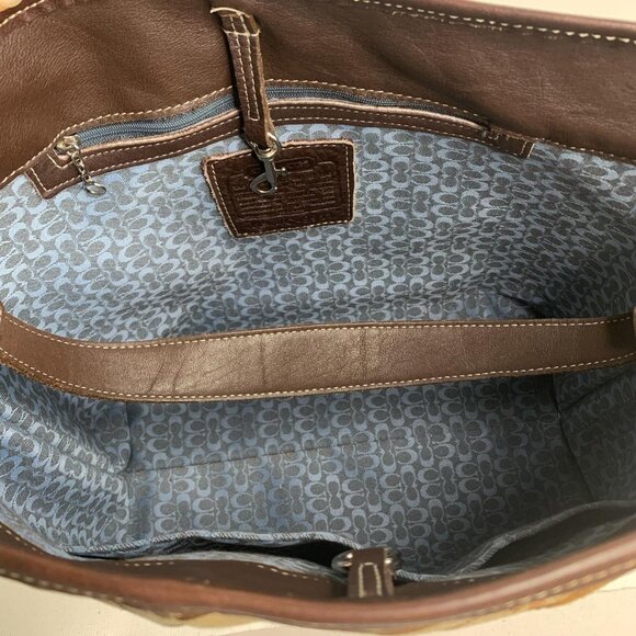 Vintage Coach brown and tan - Picture 7 of 8